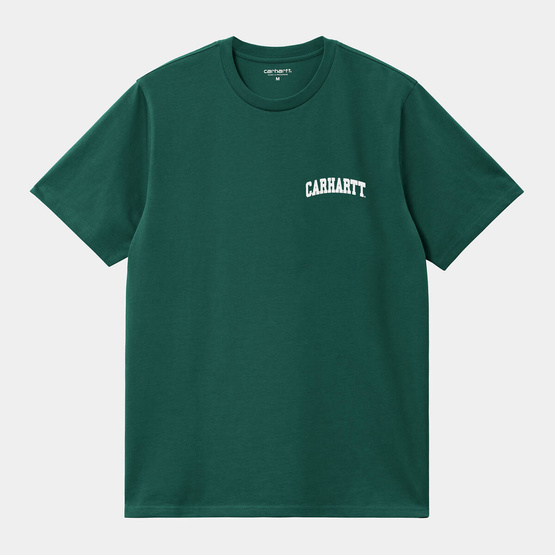 Carhartt WIP S/S University Script T-Shirt (Chervil / White)