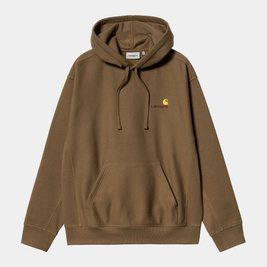 Carhartt WIP Hooded American Script Sweatshirt (Lumber)