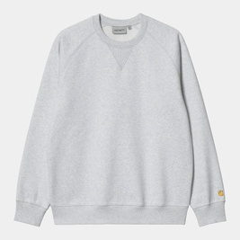 hanorac crewneck Carhartt WIP Chase Sweatshirt (Ash Heather/Gold)