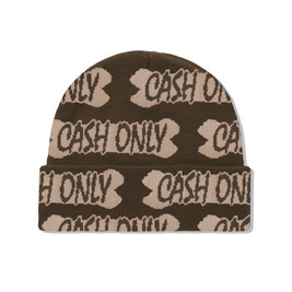 Cash Only Bone Beanie (Brown)