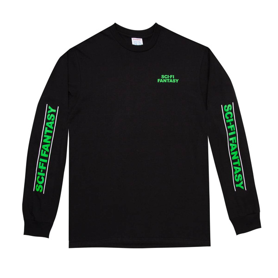 Sci-Fi Fatasy Logo L/S Longsleeve negru