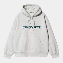 Carhartt WIP Hooded Carhartt Sweat (Ash Heather/Blue))