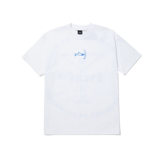 huf x Alltimers Shark attack tee alb