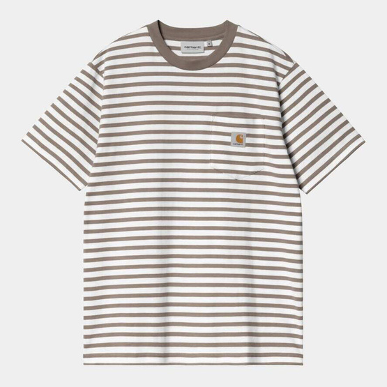 Carhartt WIP S/S Seidler Pocket T-Shirt (Branch/ White)