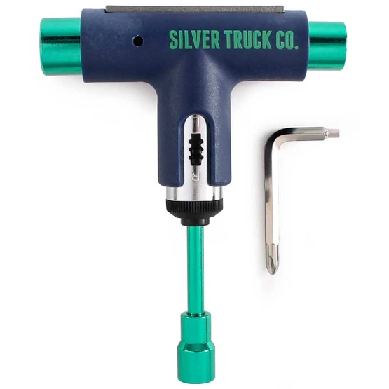 Skate Tool Silver (Green/Blue)