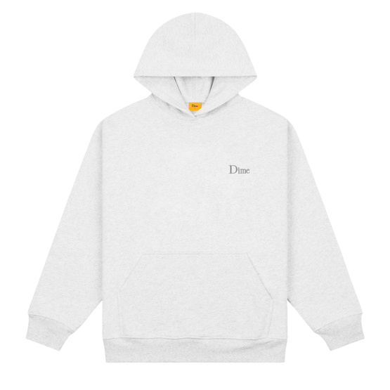 dime Classic Classic Small Logo Hoodie cenușiu