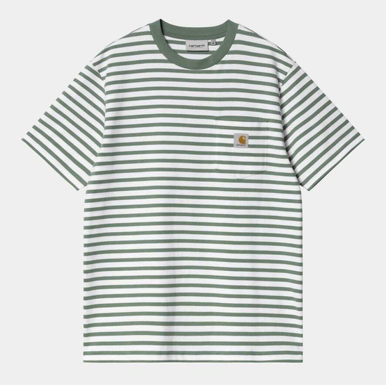 Carhartt WIP S/S Seidler Pocket T-Shirt (Park / White)