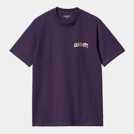 tricou Carhartt WIP S/S University Script (Cassis/Gold)