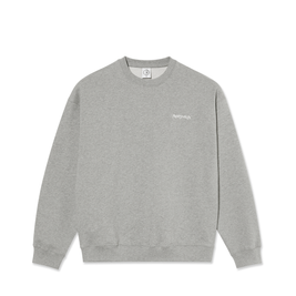 Polar Dave crewneck surf logo grey