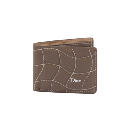 dime Quilted Bifold portofel maro