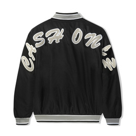 Cash Only Spell Out Bomber Jacket (Black)