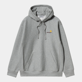 carhartt WIP cu glugă și glugă American Script Sweatshirt (gri)