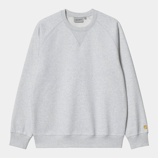 hanorac crewneck Carhartt WIP Chase Sweatshirt (Ash Heather/Gold)