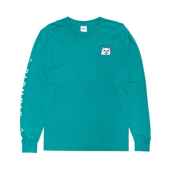 Longsleeve ripndip lord nermal buzunar teal