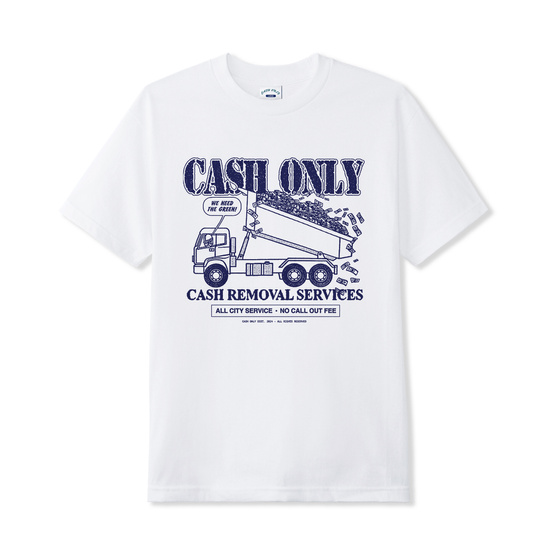 Cash Only Removal Tee (White)