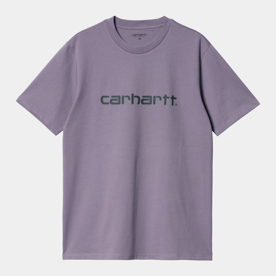 carhartt WIP S/S Script T-Shirt (violet sticlos)