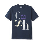 tricou cu litere mari Cash Only (albastru)