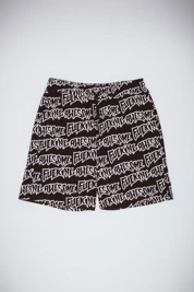 Fucking Awesome - AOP Stamp Sweatshorts (Black/White)