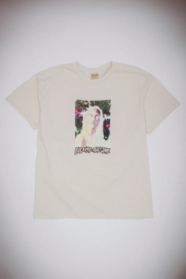 Fucking Awesome Painterly Short  Sleeve Tee (Bone)