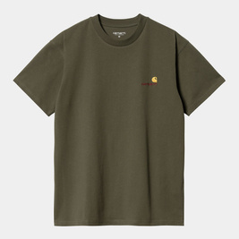 carhartt WIP S/S American Script T shirt (Plant)