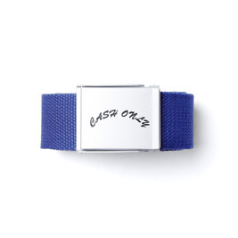 Cash Only Logo Web Belt (Blue)