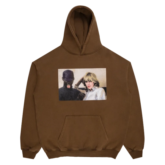 Violet On A Violet High Hoodie brown