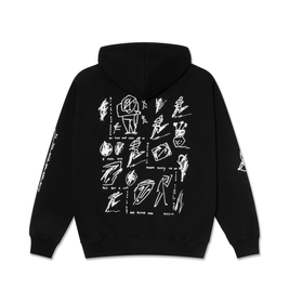 Polar Dave hoodie Sad at times black