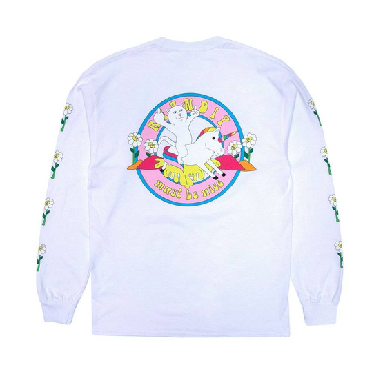 Mâneci lungi ripndip Unicorn Rider Long Sleeve (alb)