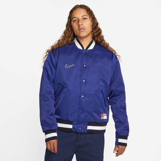 Nike Sb Varsity Skate Jacket Deep Royal Blue/negru/alb/alb/alb