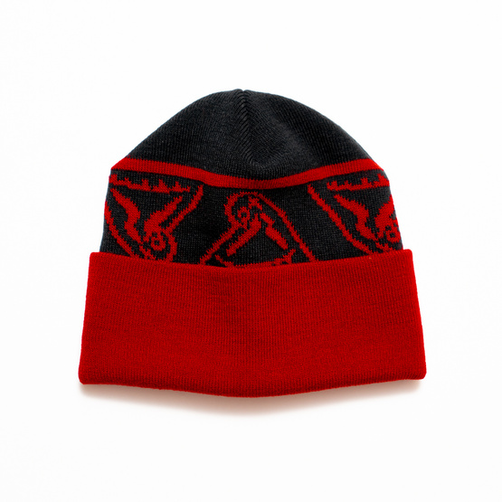 Youth Skateboards PAKT Grime Beanie (Black/Red)