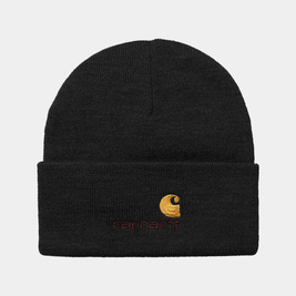 carhartt WIP American Script Beanie (negru)