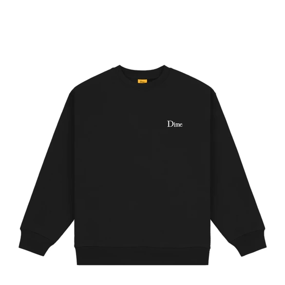 Dime Classic Small Logo Crewneck (Black)