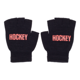 Hockey Fingerless Gloves black