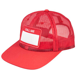 call Me 917 - Hello My Name Is Trucker Hat (roșu)