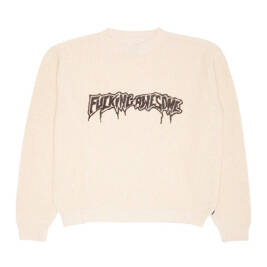 Fucking Awesome Drip Logo Sweater (Cream)