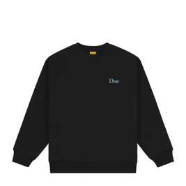  Dime Small Logo Crewneck (Black/Blue)