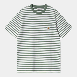 Carhartt WIP S/S Seidler Pocket T-Shirt (Park / White)