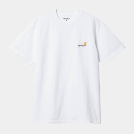 carhartt WIP S/S American Script T-Shirt (alb)