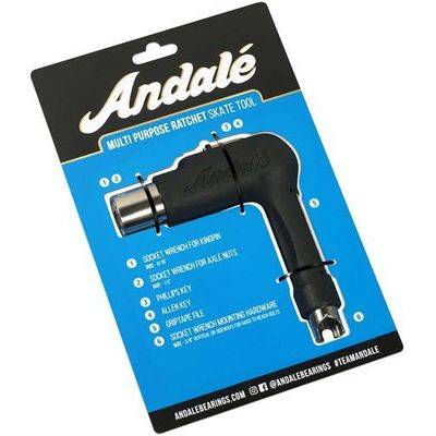 Andale Skateboard Wrench - Cheie cu clichet negru multifuncțional