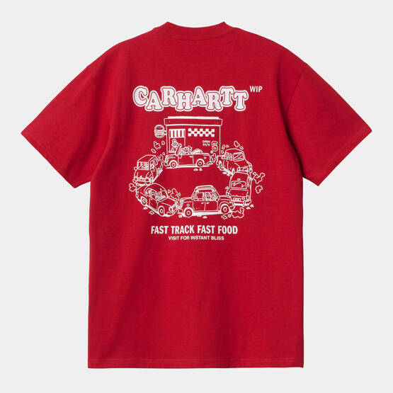 Carhartt WIP S/S Fast Food T-Shirt (Samba/ White)