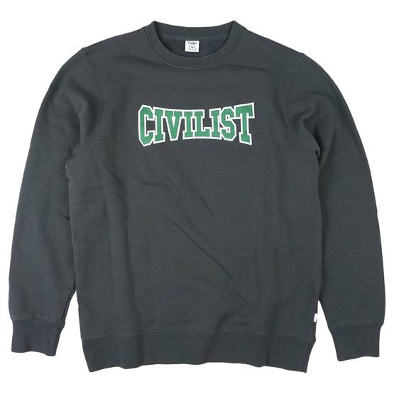 Civilist CLUB CLUB CREWNECK CHARCOAL pulover