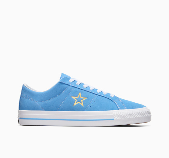 Converse One Star Pro OX (Light Blue/ White/ Gold)