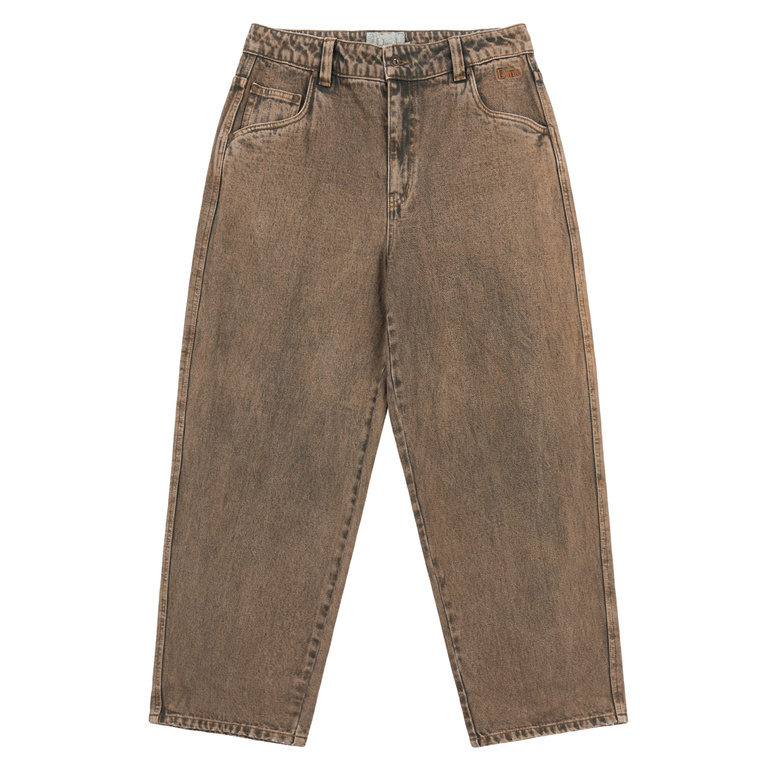 Dime Classic baggy denim pants overdyed brown