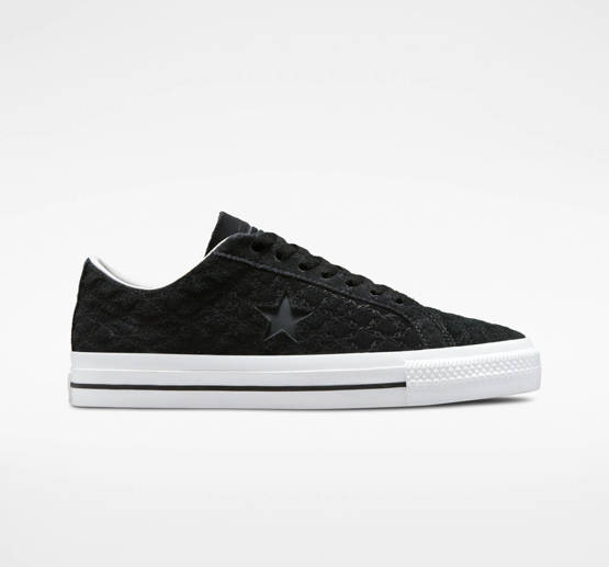 Pantofi Converse One Star Pro OX (Negru/Negru/Blanc)