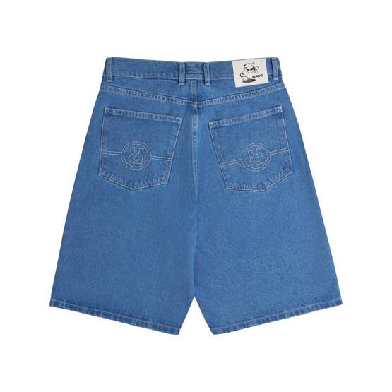 Rave Skateboard Tres Gros Denim Short (Blue rinsed)