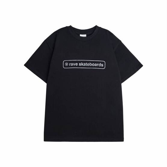 Rave Skateboards- Core Logo Tee (Black)