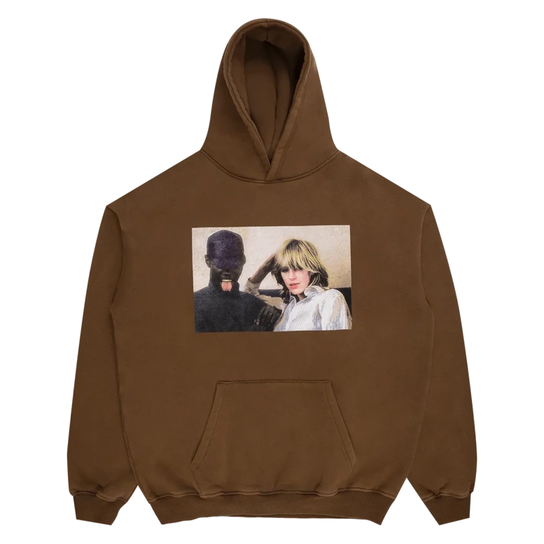 Violet On A Violet High Hoodie brown