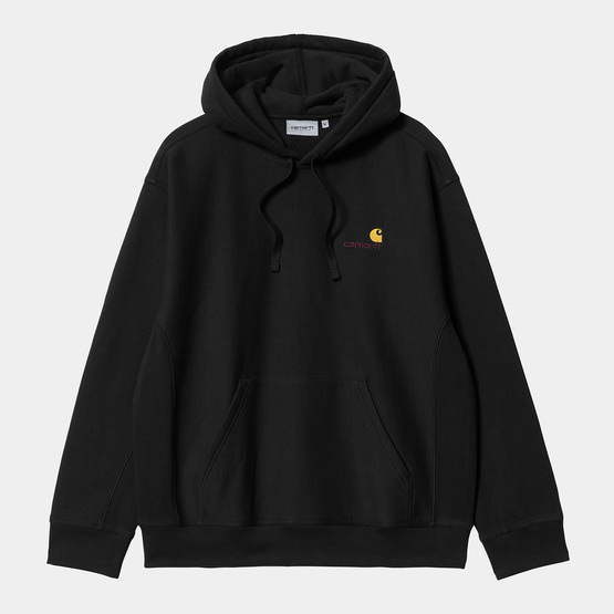 carhartt WIP Sweatshirt cu glugă și glugă American Script (negru)