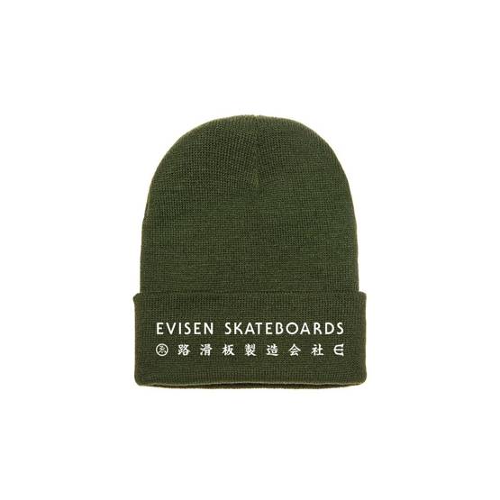 evisen Skateboarsd E Kanji Beanie (Army Green)