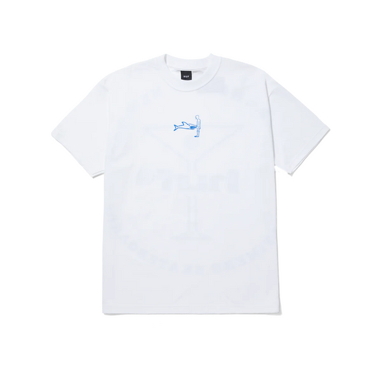 huf x Alltimers Shark attack tee alb